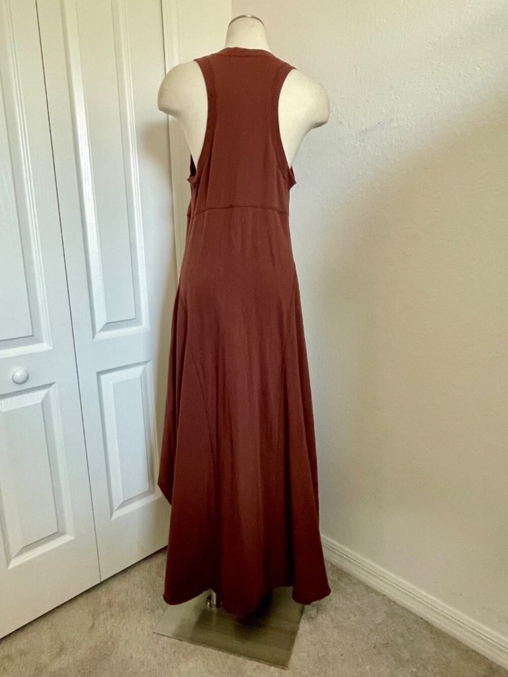Free People Beach Main Street Midi Dress in Classic Brown Size XL - Picture 9 of 14